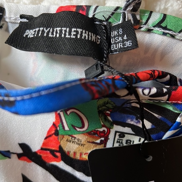 Patterned Strappy Corset Top (4) NWT - Picture 3 of 5